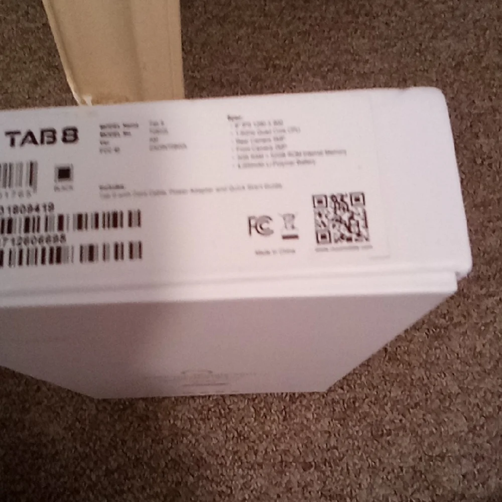 Tab 8 Black Tablet